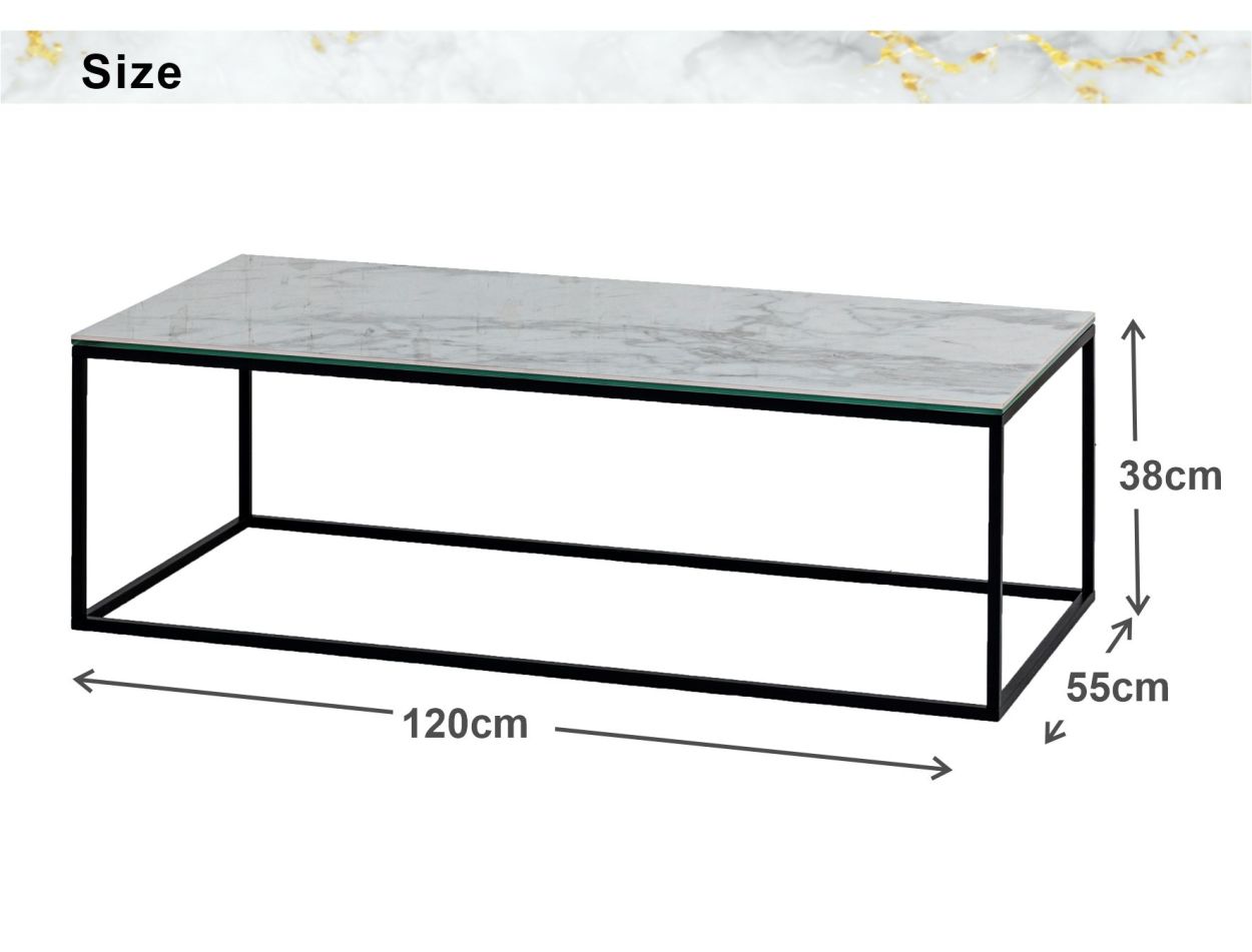 こたつ 120×80cm 大理石調 ホワイト 白 マーブル模様 コタツ
