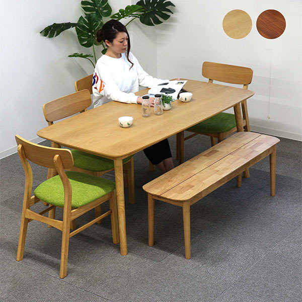 ダイニングテーブルセット ベンチ 6人用 7人用 165×80 幅165cm
