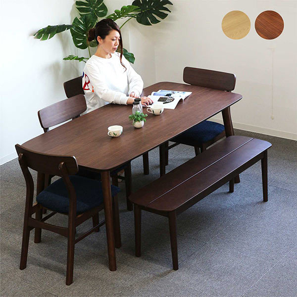 【ダンボ】6名用ダイニングテーブル&チェアセット ダイニングテーブルセット ベンチ 6人用 7人用 165×80 幅165cm