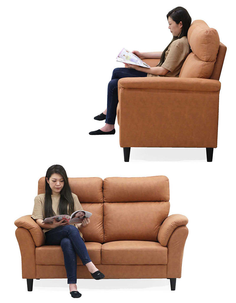 爆買 ソファ 2人掛け ハイバック レザーファブリック 北欧 おしゃれ