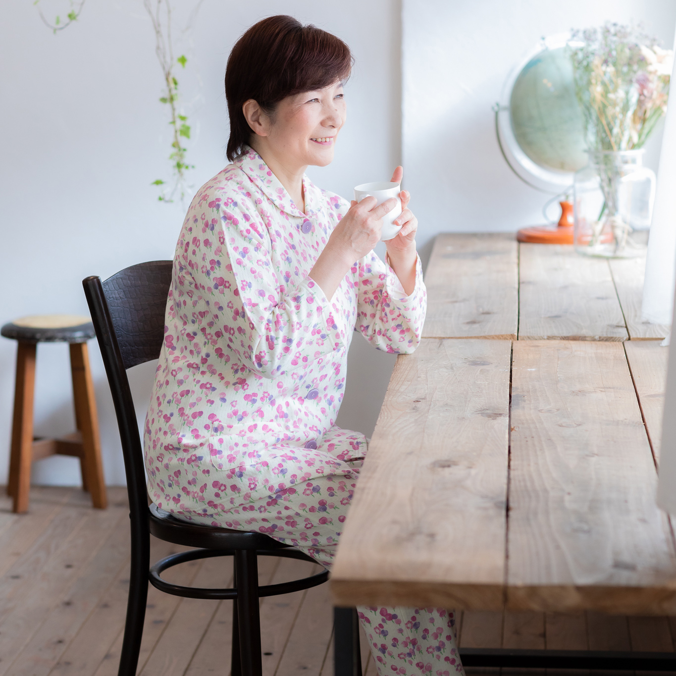 花柄 パジャマ レディース 綿100% 前開き 入院 女性 誕生日 プレゼント