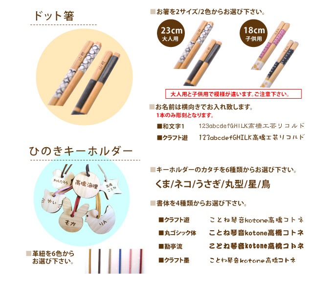 gingamさま専用　ハンドメイド　名入れおはし shn3.jpg