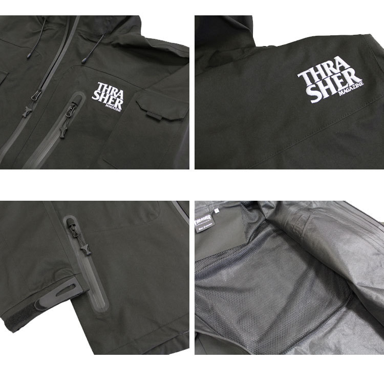 THRASHER ジャケット Mサイズ防水性 15000mm THRASHER SALE スラッシャー ジャケット ANTI 3 Layer JACKET 3