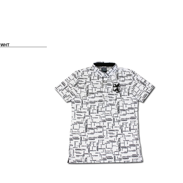 アドミラル ゴルフ ポロシャツ Admiral GOLF BLOCK LOGO CHECK POLO
