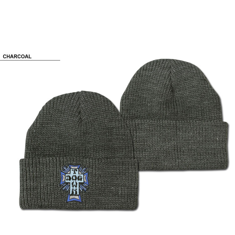 ドッグタウン ビーニー ニット帽 キャップ DOGTOWN BLUE CROSS PATCH KNIT BEANIE CAP ニットキャップ 帽子  メンズ レディース ユニセックス 全3色