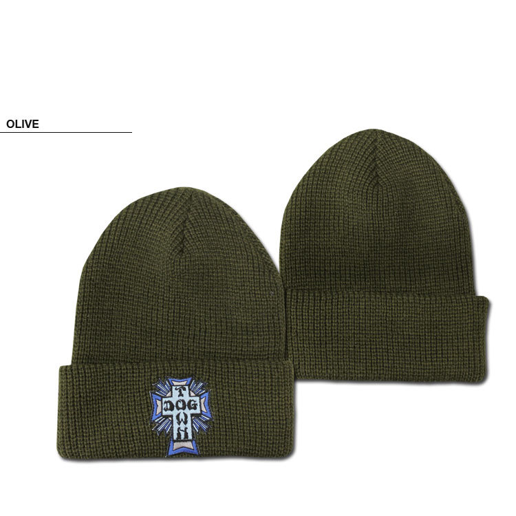 ドッグタウン ビーニー ニット帽 キャップ DOGTOWN BLUE CROSS PATCH KNIT BEANIE CAP ニットキャップ 帽子  メンズ レディース ユニセックス 全3色