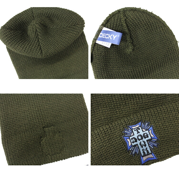 ドッグタウン ビーニー ニット帽 キャップ DOGTOWN BLUE CROSS PATCH KNIT BEANIE CAP ニットキャップ 帽子  メンズ レディース ユニセックス 全3色