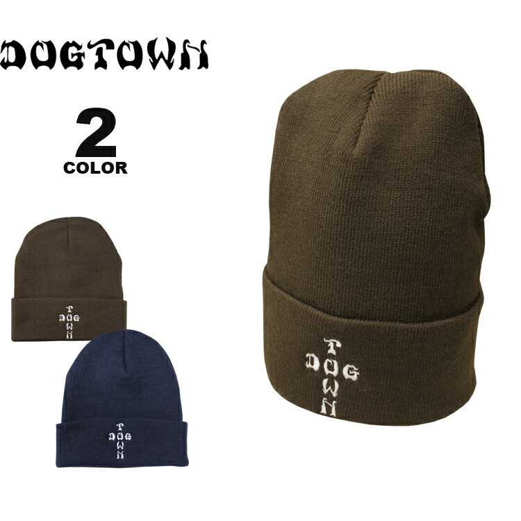 ドッグタウン ビーニー ニット帽 キャップ DOGTOWN CROSS LETTERS KNIT