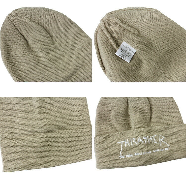 THRASHER（スラッシャー） (公式） ビーニー ニット帽 THRASHER GONZ