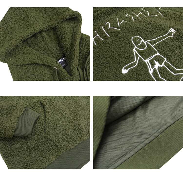 THRASHER（スラッシャー） SALE (公式） ボア フーディ THRASHER GONZ