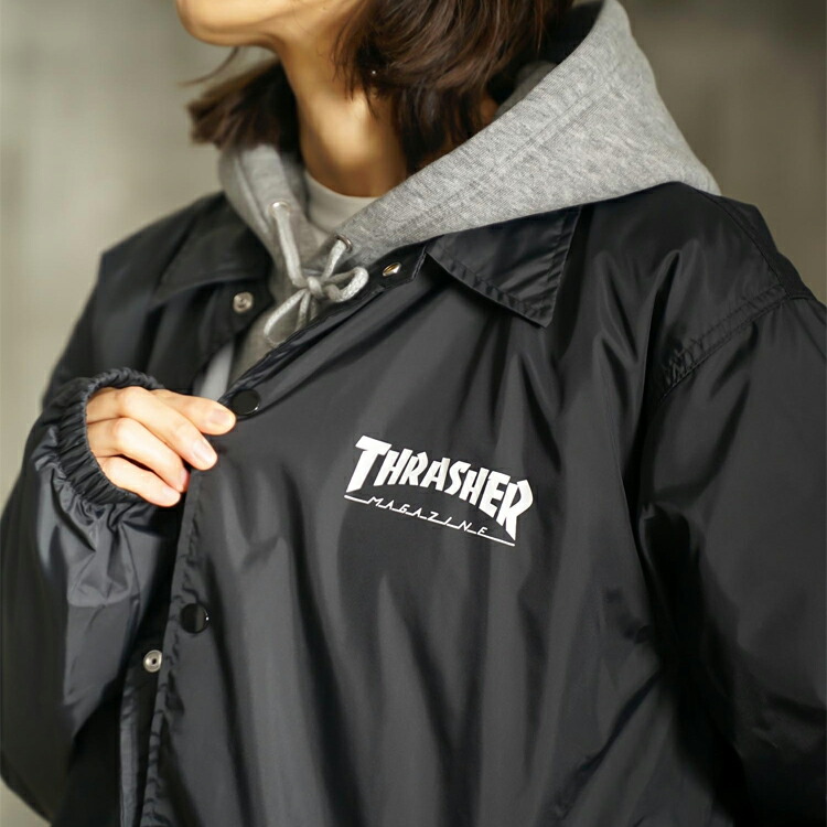 直営店限定） スラッシャー コーチジャケット THRASHER メンズ レディース ナイロン Mark Gonzales マークゴンザレス ゴンズ GONZ  COACH JACKET 全2色 : th8928c3 : RIFFLE PAGE - 通販 - Yahoo!ショッピング