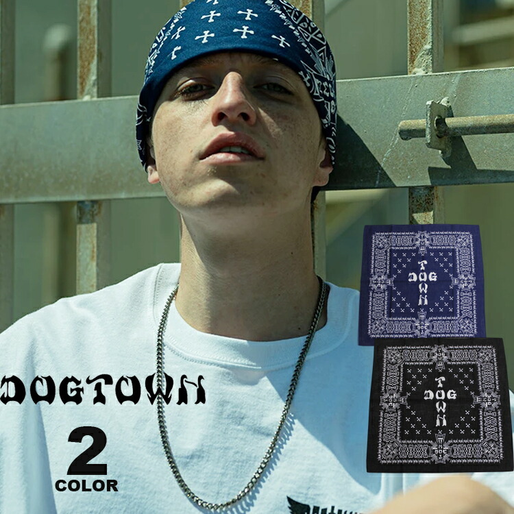 ドッグタウン バンダナ DOGTOWN CROSS LOGO BANDANA メンズ レディース ユニセックス 全2色 綿