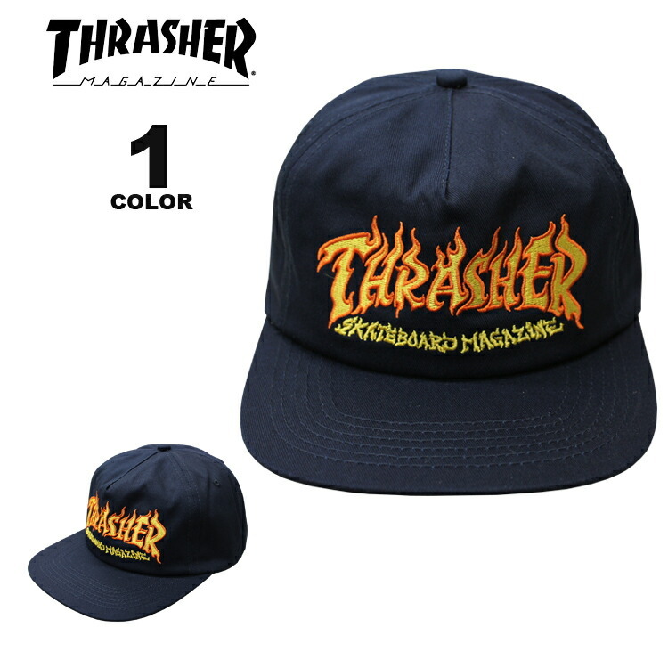 THRASHER（スラッシャー） SALE (公式） キャップ THRASHER FIRE LOGO