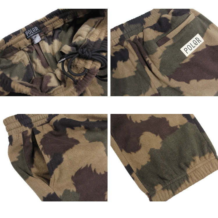 SALE ポーラー フリース パンツ POLER CAMO FLEECE PANTS ボトムス