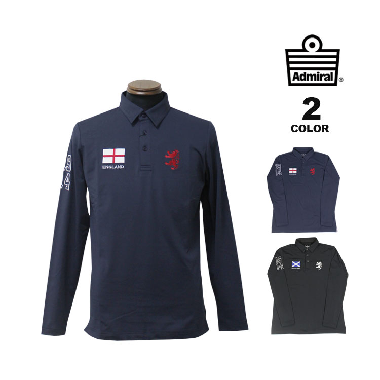 アドミラル ゴルフ ポロシャツ Admiral GOLF FLAG POLO LONG SLEEVE