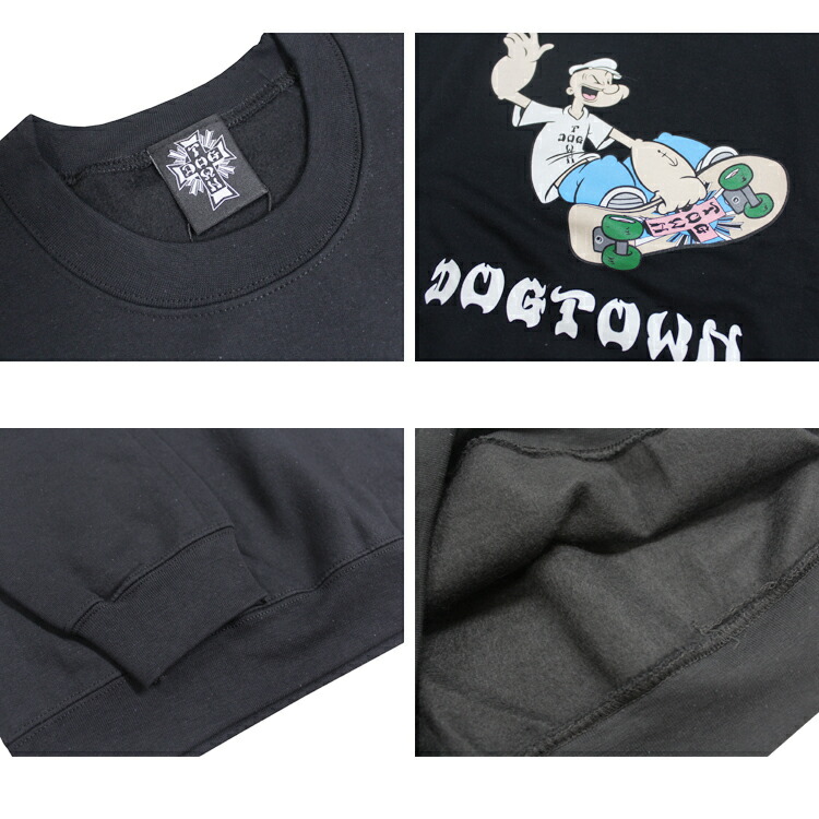 SALE ドッグタウン トレーナー DOGTOWN POPEYE SKATE CREW SWEAT