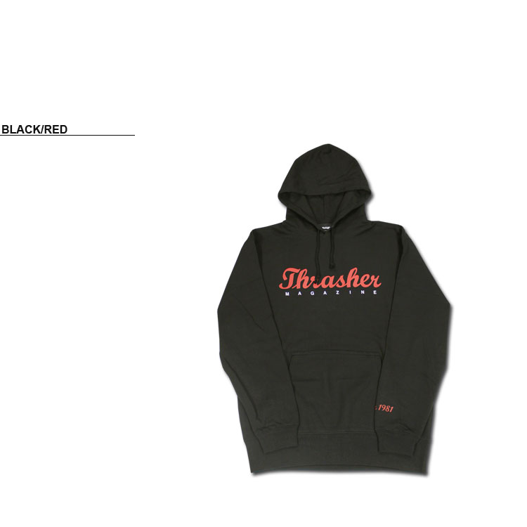 SALE スラッシャー パーカ THRASHER SINCE 1981 HOODIE SWEAT PARKA スウェット プルオーバー パーカー  メンズ レディース ユニセックス 裏毛 スエット