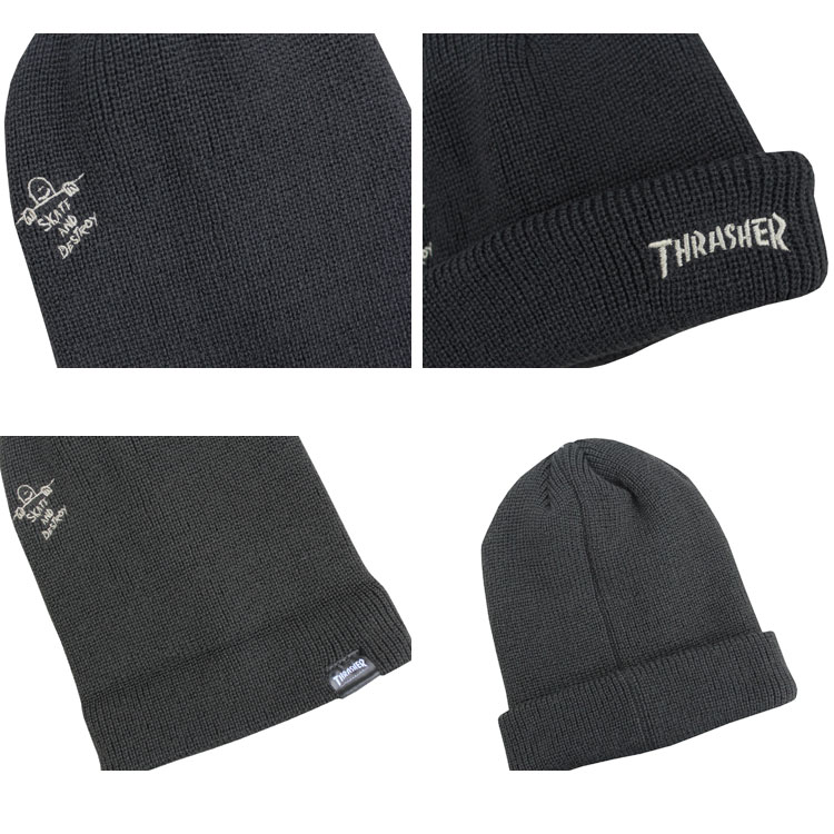 THRASHER（スラッシャー） ビーニー ニット帽 THRASHER GONZ SAD 3WAY