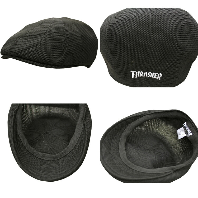 (公式） スラッシャー ハンチング THRASHER MAG LOGO HUNTING CAP HAT キャップ ハット 帽子 メンズ レディース  ユニセックス 全2色