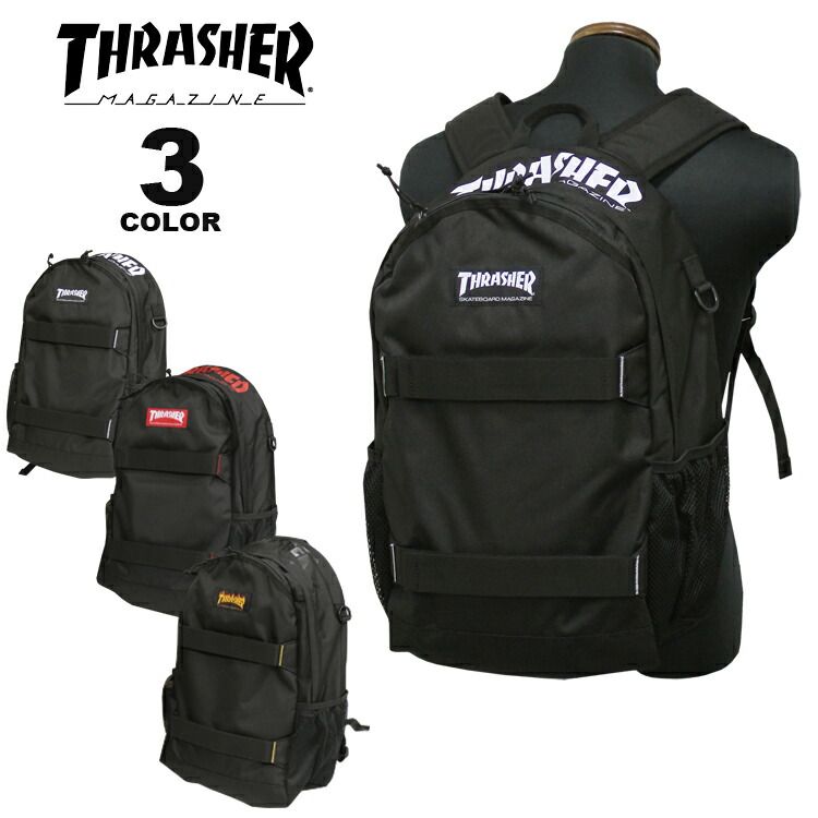 公式） スラッシャー リュック バッグ THRASHER BACK PACK 27L デイバック バックパック 撥水 メンズ レディース ユニセックス  全3色 : thr-204 : RIFFLE PAGE - 通販 - Yahoo!ショッピング