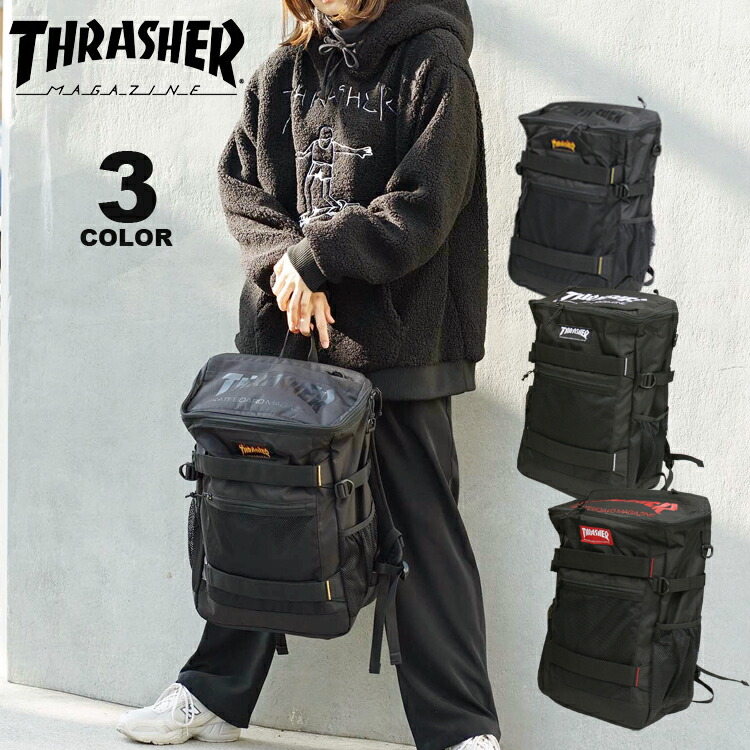 (公式） スラッシャー リュック バッグ THRASHER BACK PACK BOX 30L デイバック バックパック 撥水 メンズ レディース  ユニセックス 全3色