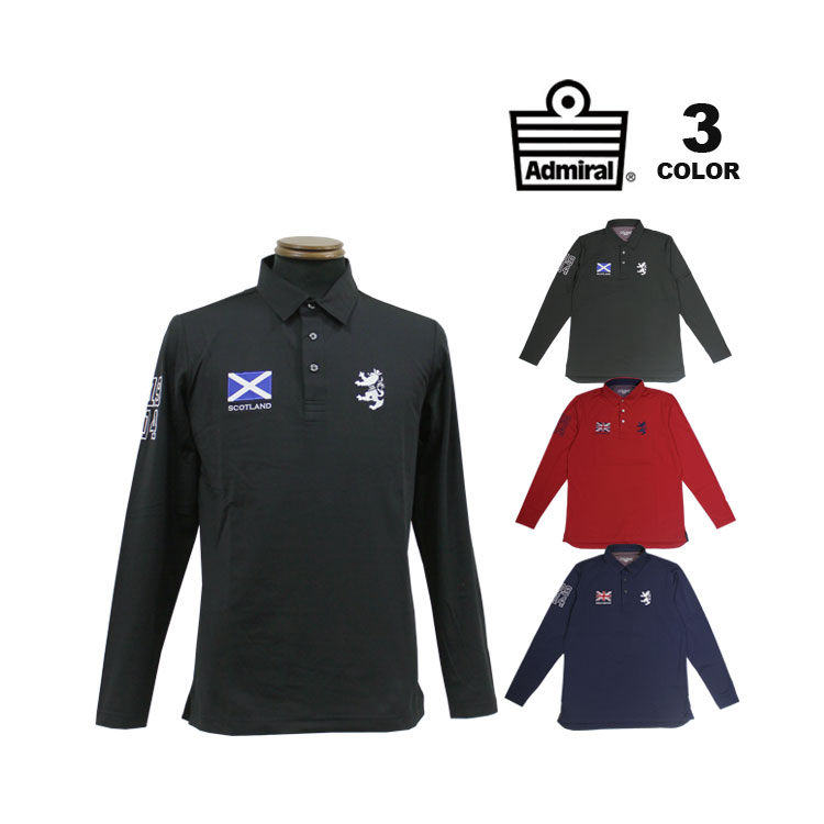 SALE アドミラル ゴルフ ポロシャツ Admiral GOLF FLAG POLO LONG