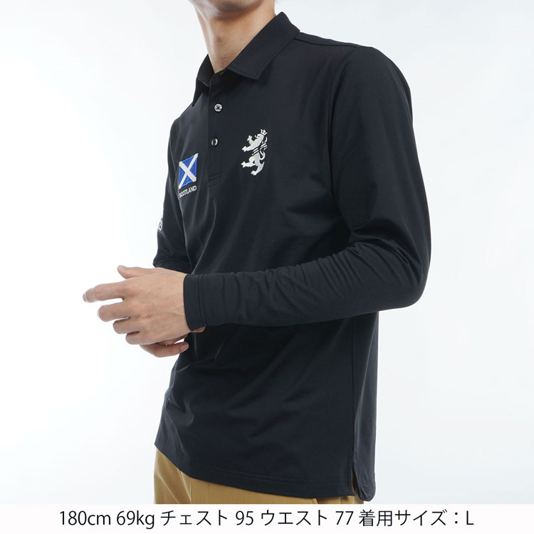 SALE アドミラル ゴルフ ポロシャツ Admiral GOLF FLAG POLO LONG