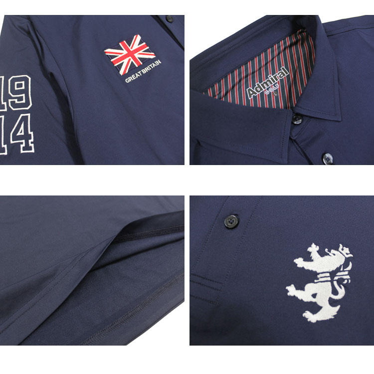 SALE アドミラル ゴルフ ポロシャツ Admiral GOLF FLAG POLO LONG