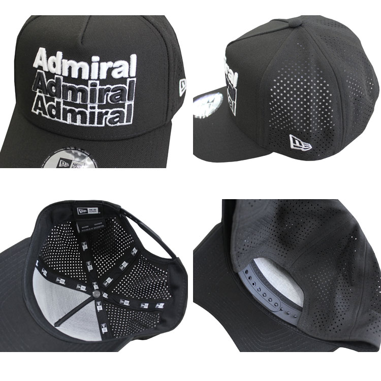 SALE アドミラル ゴルフ キャップ Admiral GOLF NEWERA THREE LOGO