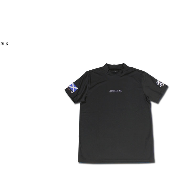 アドミラル ゴルフ モックネックシャツ Admiral GOLF FLAG MESH MOCK
