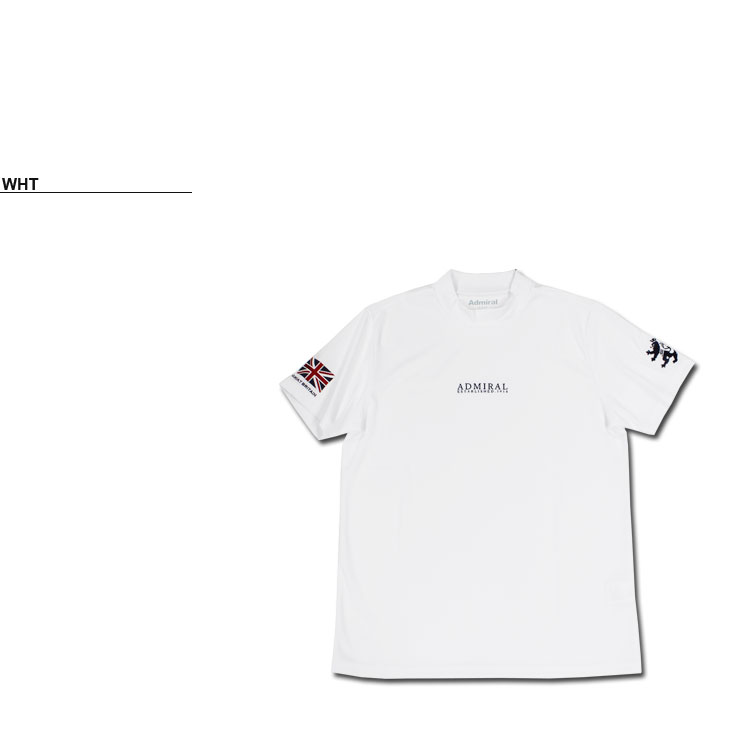 アドミラル ゴルフ モックネックシャツ Admiral GOLF FLAG MESH MOCK
