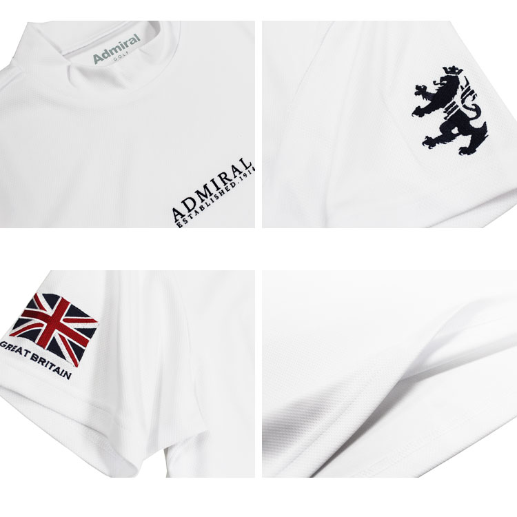 Admiral ホワイト Tシャツ Admiral（アドミラル） アドミラル『Admiral』 テニスウェア