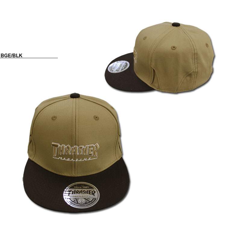 THRASHER スラッシャー キャップ HOMETOWN SNAP BACK FLAT CAP