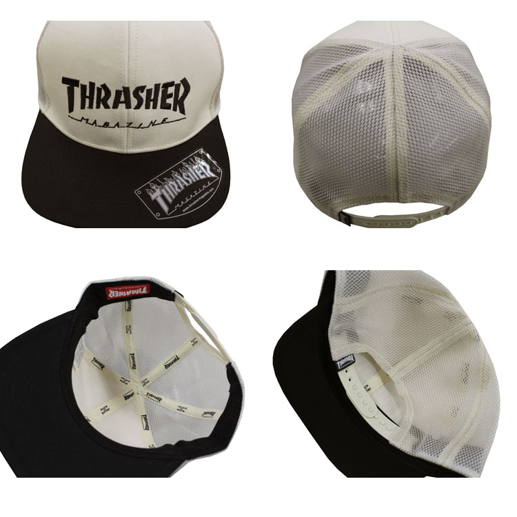 【原価ぶっ壊し割引】トリンプキャンバスカーフスキン帽子箱 THRASHER スラッシャー メッシュキャップ HOMETOWN YOUTH MESH
