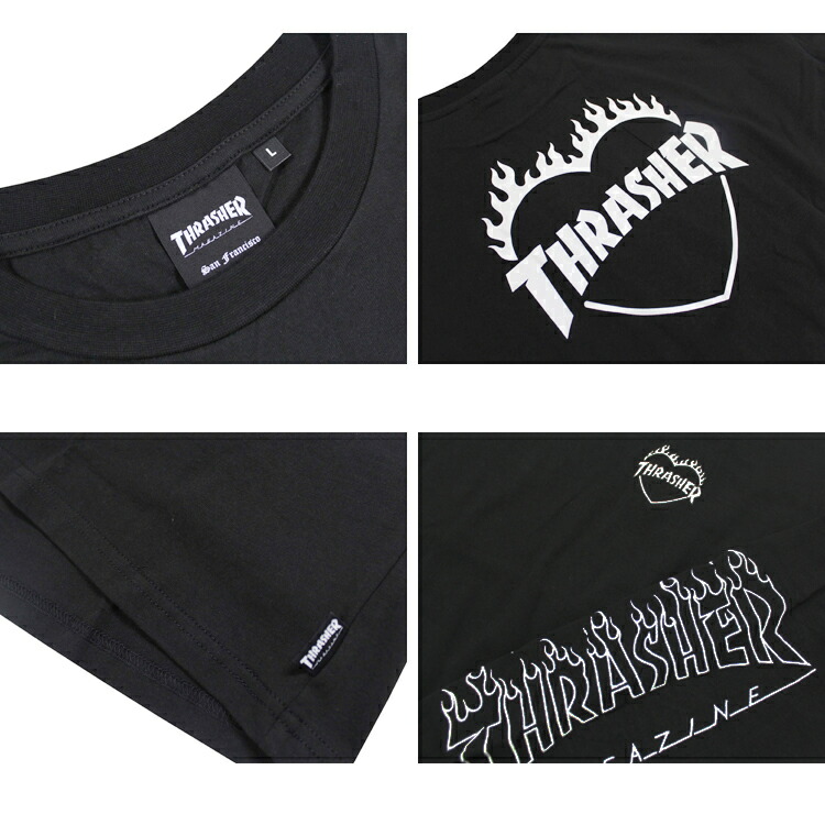 THRASHER スラッシャー Tシャツ ロンT FLAME HEART L/S T-SHIRTS