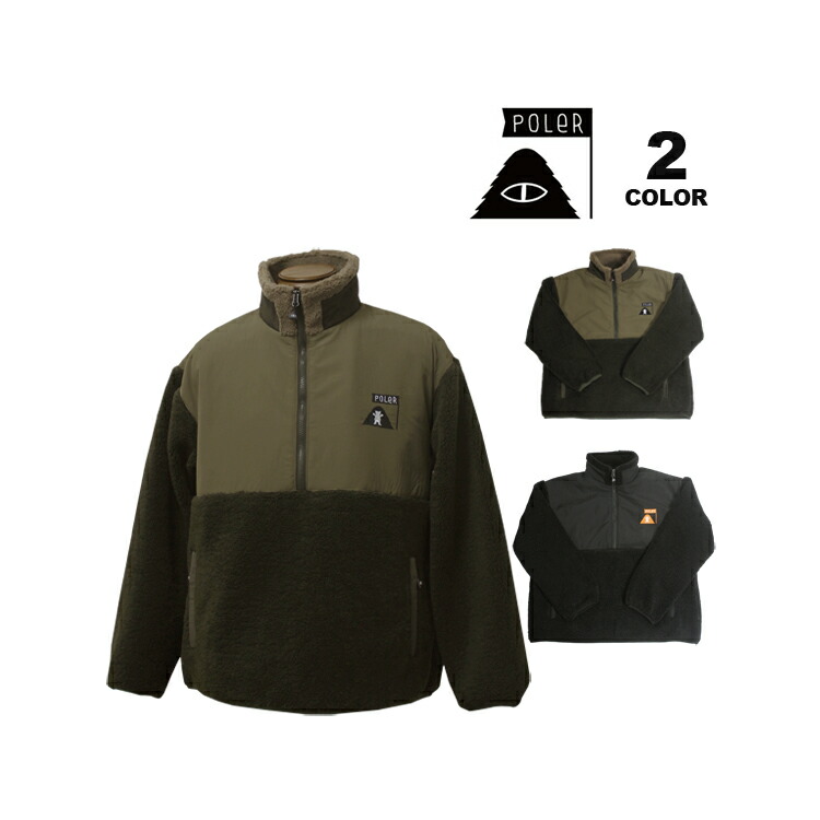SALE ポーラー フリース アノラック POLER GRIZZLY JACQUARD SHERPA