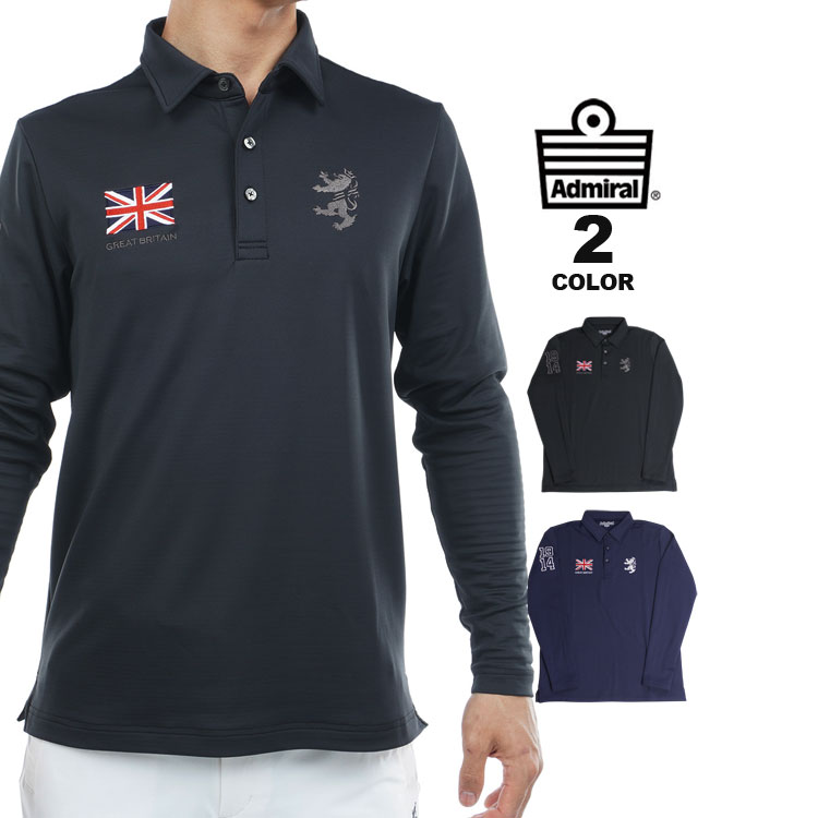SALE アドミラル ゴルフ ポロシャツ Admiral GOLF Flag Polo L/S