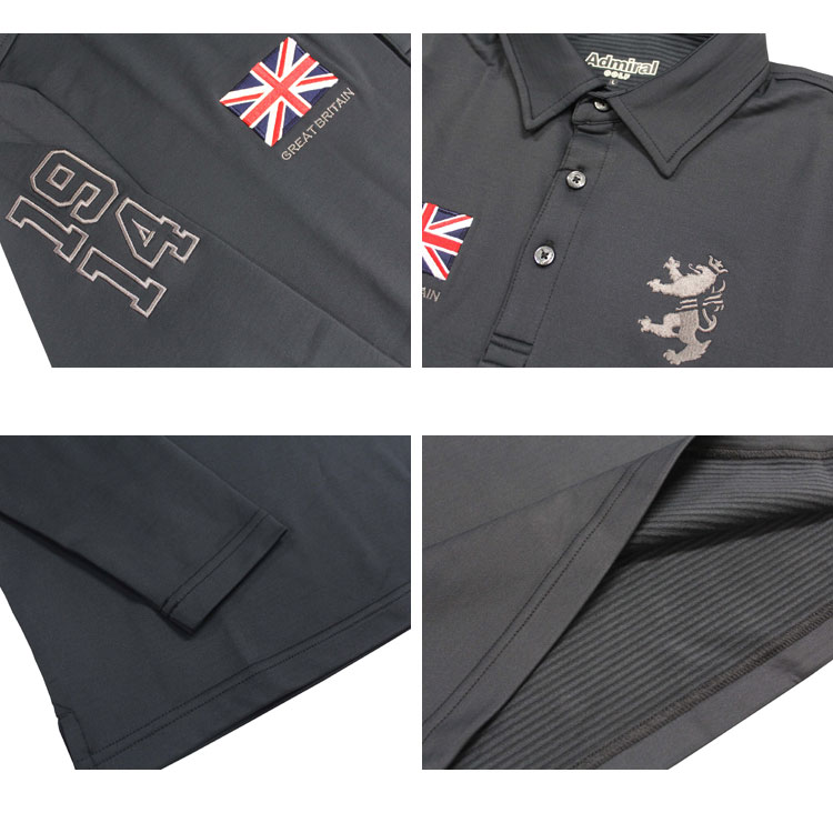 SALE アドミラル ゴルフ ポロシャツ Admiral GOLF Flag Polo L/S