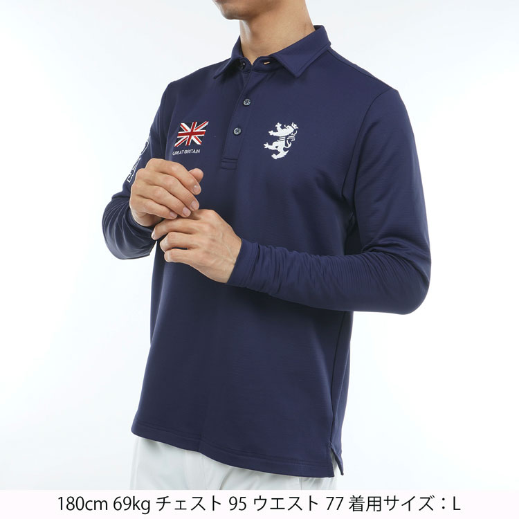 SALE アドミラル ゴルフ ポロシャツ Admiral GOLF Flag Polo L/S