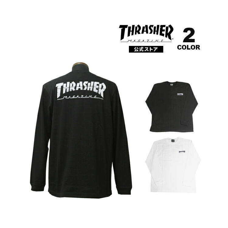SALE スラッシャー Tシャツ ロンT THRASHER Cracked Hometown L/S T