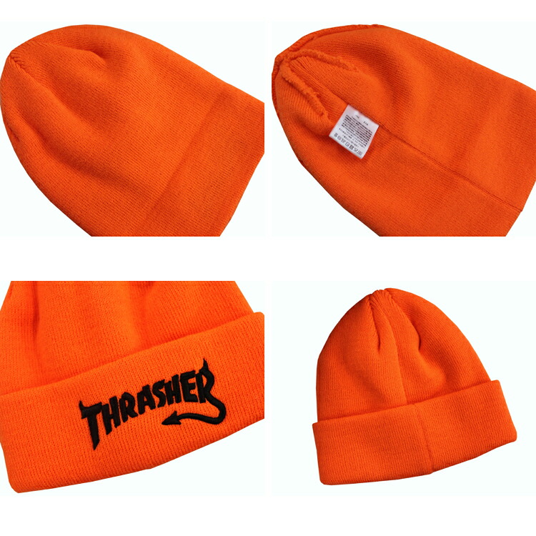THRASHER（スラッシャー） ビーニー ニット帽 THRASHER Devil Tail