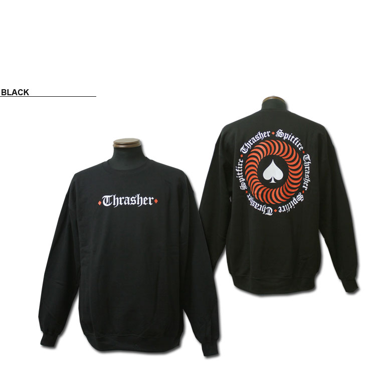 THRASHER（スラッシャー） トレーナー THRASHER SPITFIRE THE END OATH