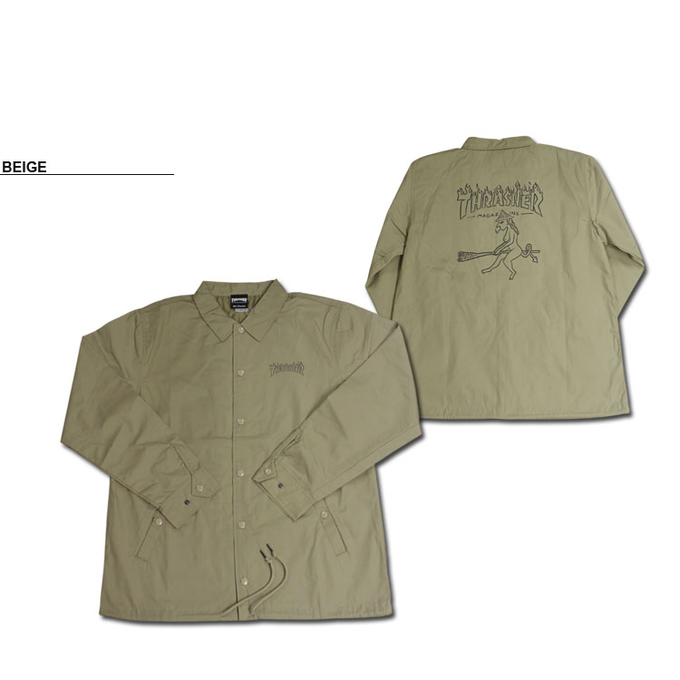 THRASHER（スラッシャー） SALE コーチジャケット THRASHER Witch T/C