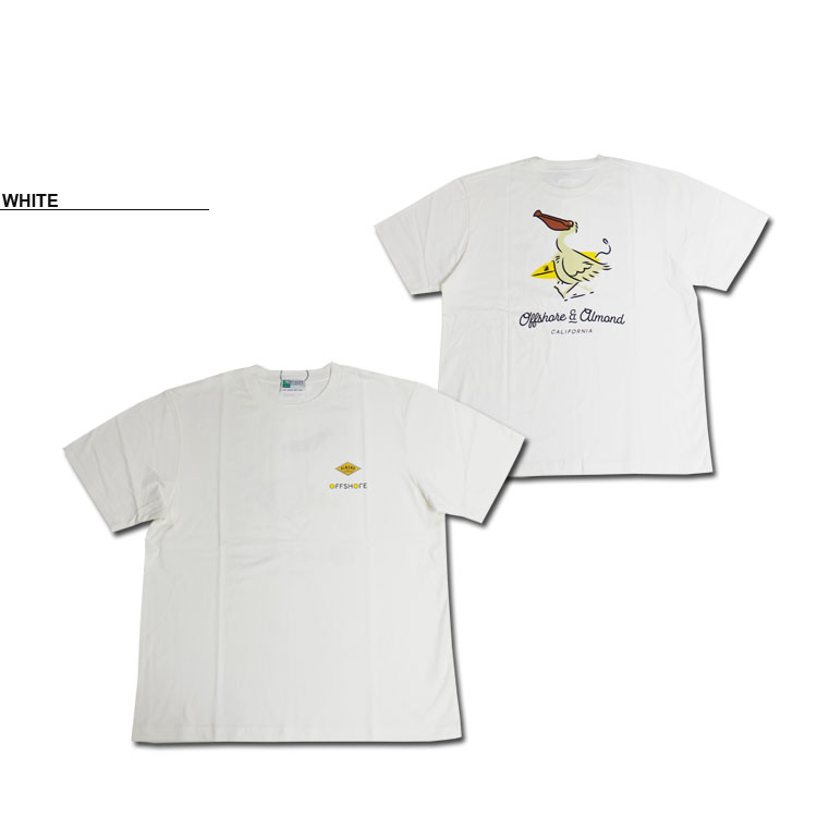 SALE オフショア Tシャツ OFF SHORE ALMOND PELICAN S/S T-SHIRTS