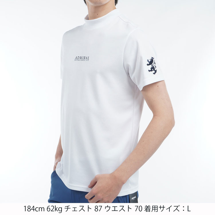 アドミラル ゴルフ モックネックシャツ Admiral GOLF FLAG MESH MOCK