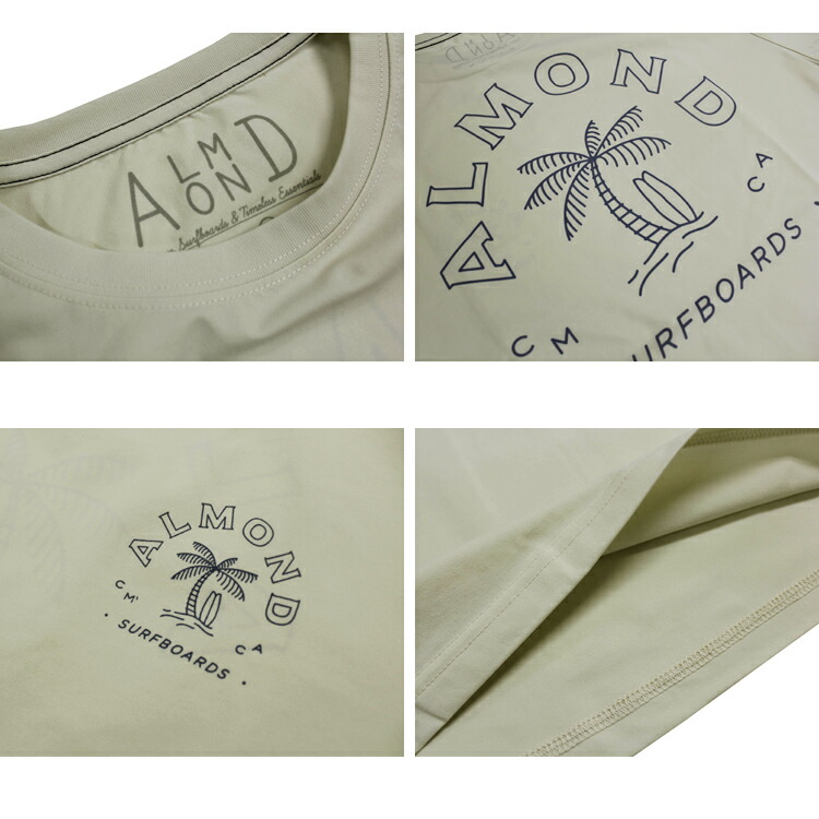 20％OFF 在庫一掃SALE】SALE アーモンド サーフボード Tシャツ ALMOND
