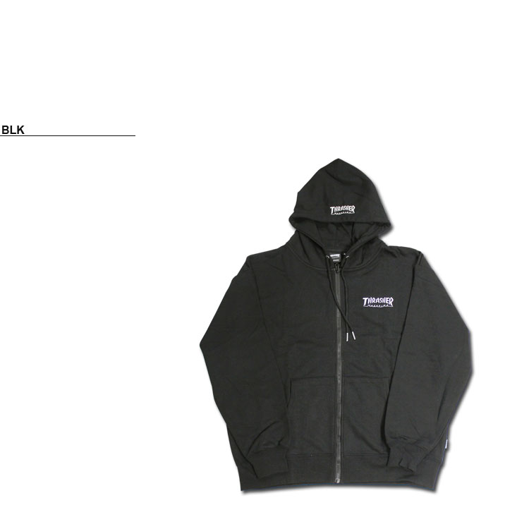 THRASHER（スラッシャー） パーカー THRASHER FULL ZIP HOODIE SWEAT
