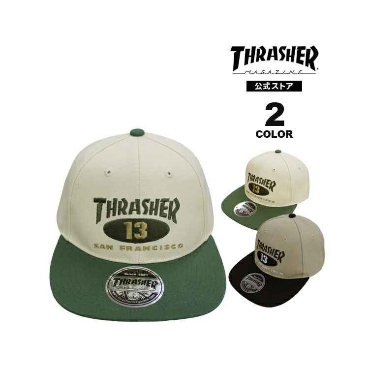 THRASHER（スラッシャー） キャップ THRASHER NEW OVAL SNAPBACK CAP