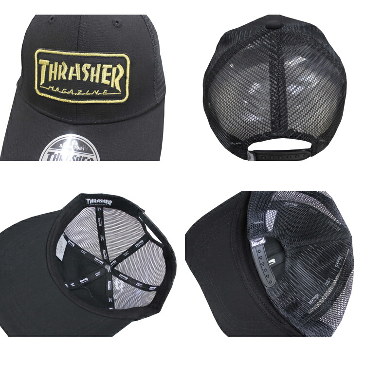 THRASHER（スラッシャー） キャップ THRASHER MAG PATCH MESH CAP 帽子