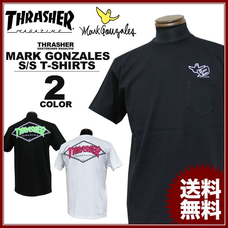 THRASHER（スラッシャー） SALE マークゴンザレス ポケット付Tシャツ